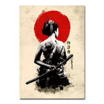 Настенный плакат MINISO Самурай, классический стиль