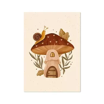Настенный плакат с грибами Ilan grace