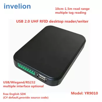 Настенный по низкой цене uhf rfid считыватель s 868 МГц usb разъем/900 МГц uhf gen2 тег Программируемый считыватель rfid считыватель писатель 10 см-1,5 м
