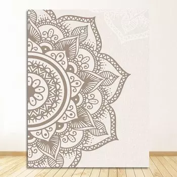 Настенный постер DHRM Богемия Мандала Бежевый