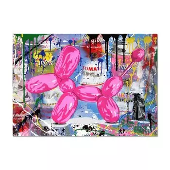 Настенный постер MINISO Граффити Собака