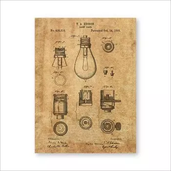 Настенный принт Kasamanis в стиле ретро