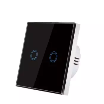 Настенный сенсорный выключатель Depo Guye черный акрил 220В