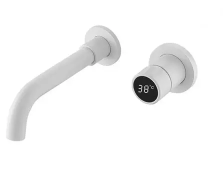 Настенный смеситель для раковины Ferond серебристого цвета