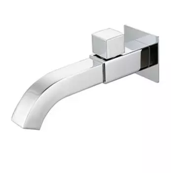 Настенный смеситель для раковины Fevnd матовый золотой