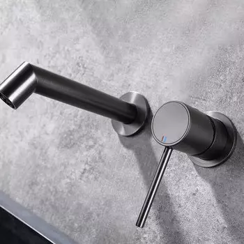 Настенный смеситель для раковины Mike&Jake матовый белый