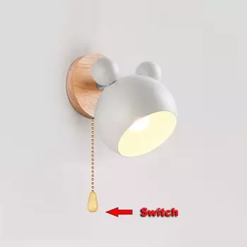 Настенный светильник E27 в скандинавском стиле, лампа-абажур, комнатное освещение, домашний декор, прикроватный ночник для спальни, гостиной, кухни