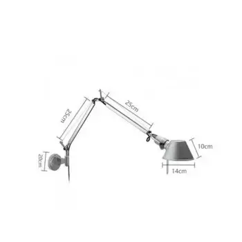 Настенный светильник Full Matcher черный серебристый E27