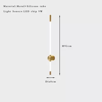 Настенный светильник FUMI LIGHTING FM89150 золото/черный