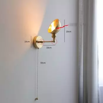 Настенный светильник IWHD скандинавский медный