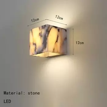 Настенный светильник IWP кубический из камня