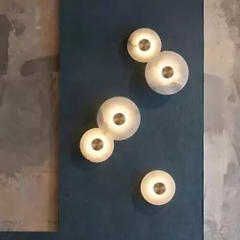 Настенный светильник IWP мраморный золотой