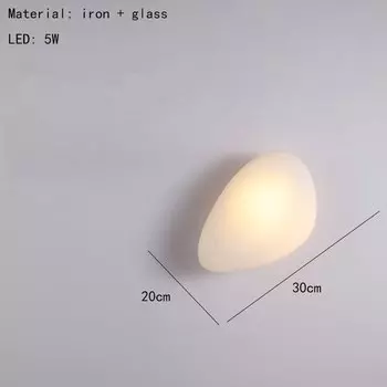 Настенный светильник IWP, серый, янтарный, белый, голубой