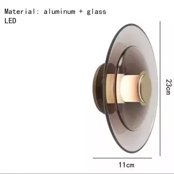 Настенный светильник IWP современный круглый серый