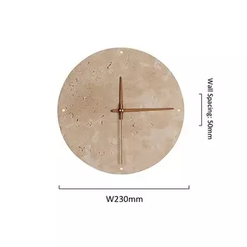 Настенный светильник Juhaw, круглый, желтый травертин