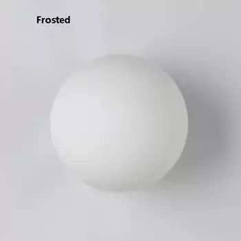 Настенный светильник khelse белый гладкий стеклянный шар