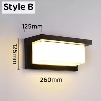 Настенный светильник khelse E27 черный 15/25Вт