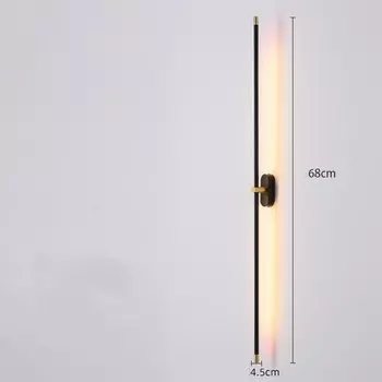 Настенный светильник LOMAOJK черно-золотой