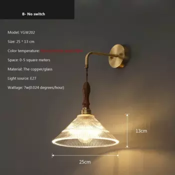 Настенный светильник LOVING LAMPA винтажный стеклянный