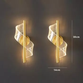 Настенный светильник lyfs золотого/черного цвета