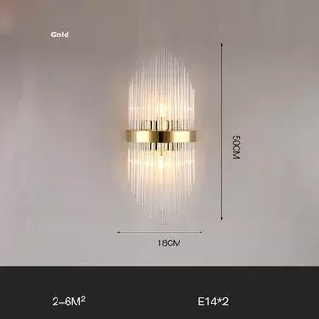 Настенный светильник NoEnName_Null LED Постмодерн Золотой Черный