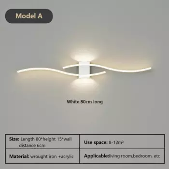 Настенный светильник Sanoni LED черный белый золото