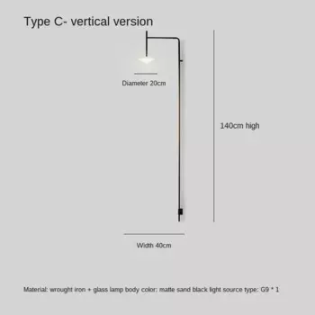 Настенный светильник TAONUANSHU черный
