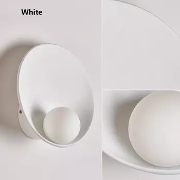 Настенный светильник tmlliey, белый/коричневый, смола