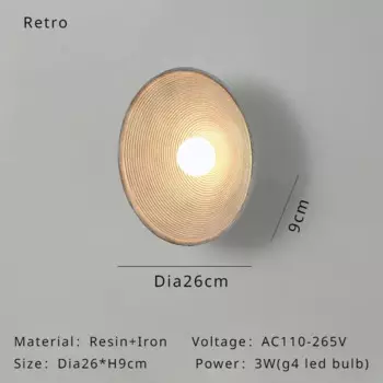 Настенный светильник Vaapuu, круглый, ретро