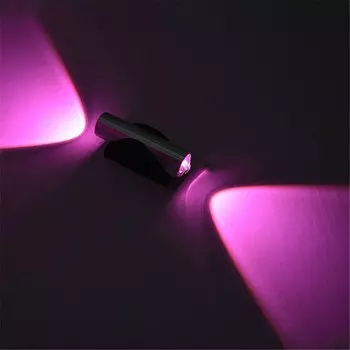 Настенный светильник WAAJEA 6 Вт, два головки, серебристый