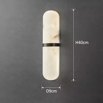 Настенный светильник wecus полуцилиндр 12Вт имитация мрамора