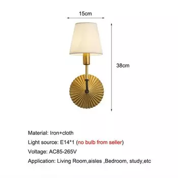Настенный светильник wecus Золотой