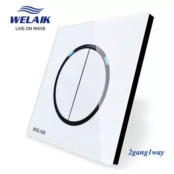 Настенный светильник WELAIK B1721W, из стекла в английском стиле, настенный светильник с кнопочным выключателем, 2-ходовой, B1721W