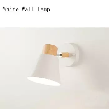 Настенный светильник XIUAN, деревянный, E27, белый, черный, серый