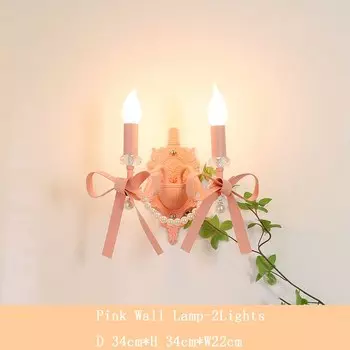 Настенный светильник XIUAN розовый для детской