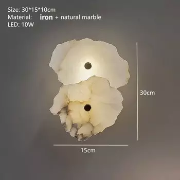 Настенный светильник Xiuxiu из мрамора