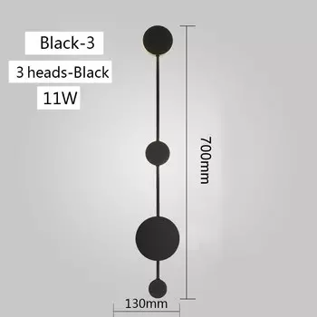 Настенный светильник Ynhaw черный/золотой