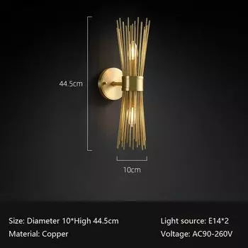 Настенный светильник Zinland Sense медный