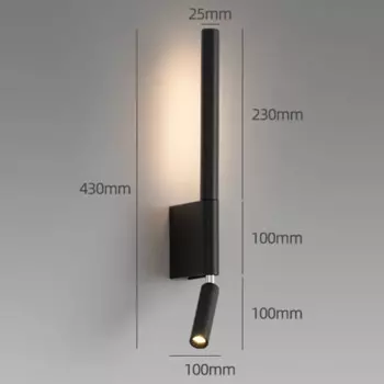 Настенный светильник ZODOLAMP PL-2328 черный/белый