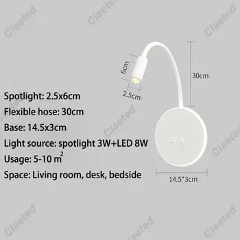 Настенный светодиодный светильник Claeted