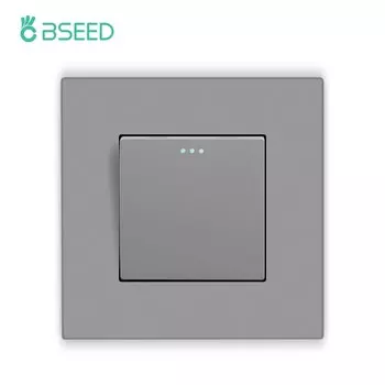 Настенный выключатель BSEED 1/2/3 клавиши серый