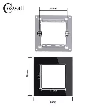 Настенный выключатель Coswall C1 черный