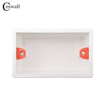 Коробка для монтажа выключателя и розетки COSWALL