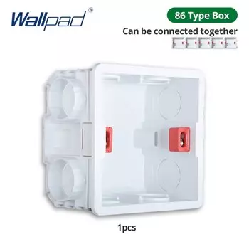 Wallpad белая акриловая панель с золотой рамкой