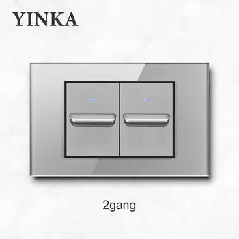 Настенный выключатель YINKA D88-118 черный