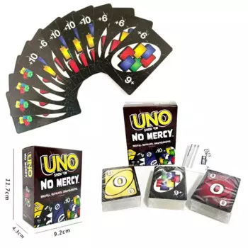 Настольная Игра Uno No милосердия, настольная семейная фоторазвлекательная Игра UNO, карточные игрушки для детей на день рождения и Рождество