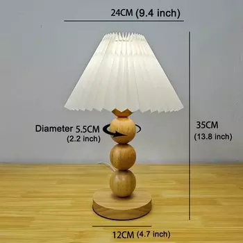 Настольная лампа какакси из цельного дерева