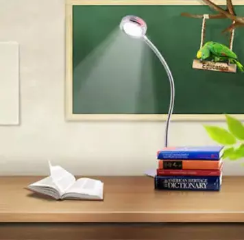 Настольная лампа с прищепкой, 3 Вт, 5 Вт