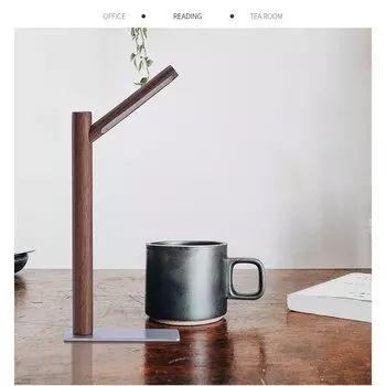 Настольная лампа zaoma из дерева