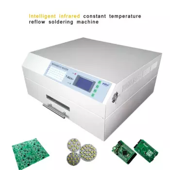 Настольная малогабаритная паяльная машина с выдвижным ящиком, 2300 Вт, инфракрасный обогреватель T962A +